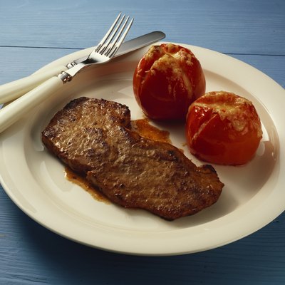 Veal Escalopes with grilled Tomatoes