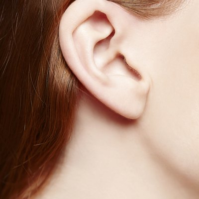 Human ear closeup