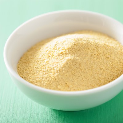 vegan nutritional yeast flakes in bowl
