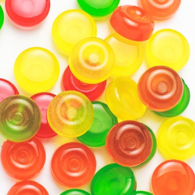 colorful candies isolated