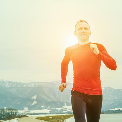 Run man portrait