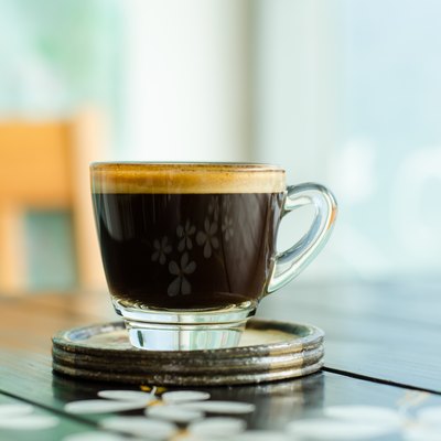 The cup of coffee