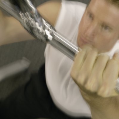 Man doing pull-ups