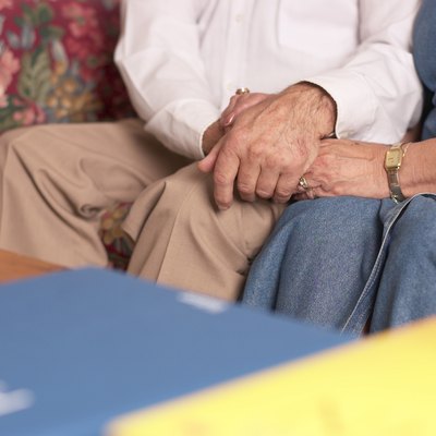 Man and woman holding hands