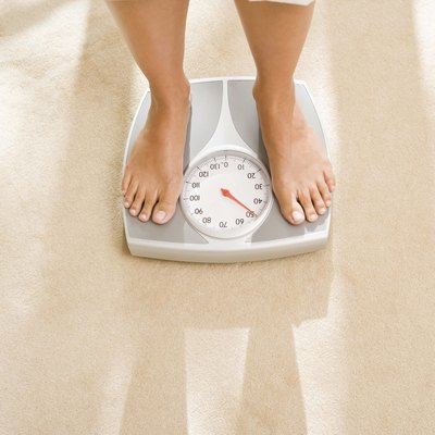 Woman on a scale