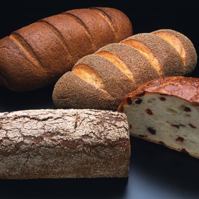 A Variety of Bread, High Angle View