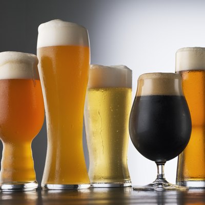 Variety of Beer glasses