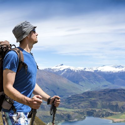 Hiker in the mountains