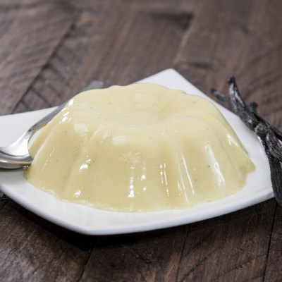 Portion of Vanilla Pudding on a plate