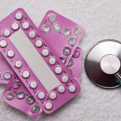 blisters with hormonal tablets