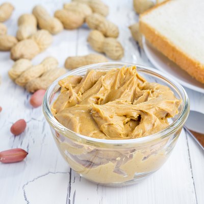 Creamy peanut butter with nuts