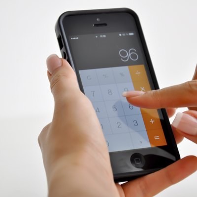 using smartphone calculator
