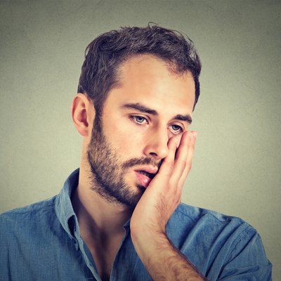 desperate unhappy man