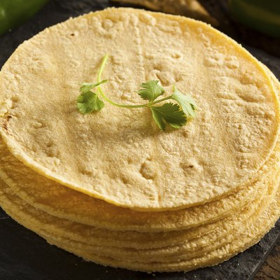 Stack of Homemade Corn Tortillas