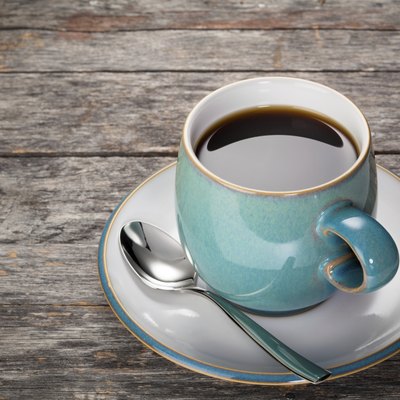 Blue coffee cup background