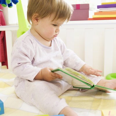Baby with book