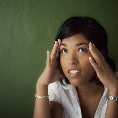 Young woman looking upset