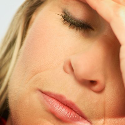 "Woman, with, headache"