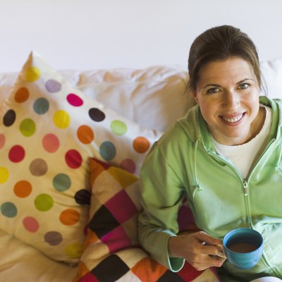 Woman holding a cup of tea