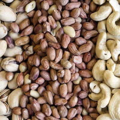 Assorted peanuts background