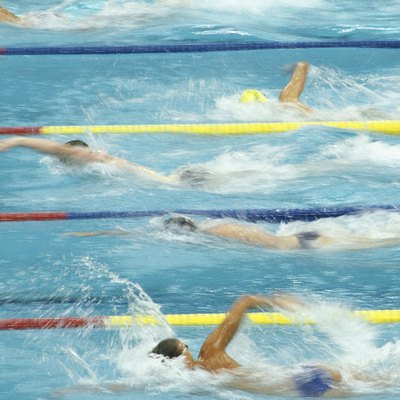 Seoul Olympics, swimmers swimming in pool