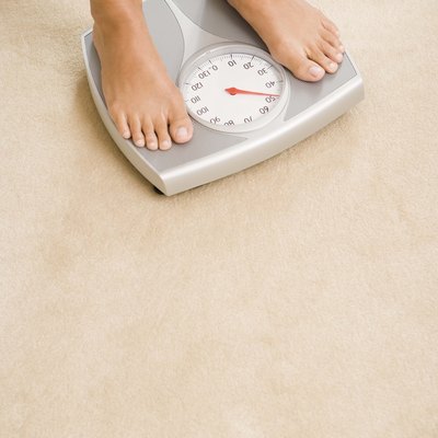 Woman on a scale