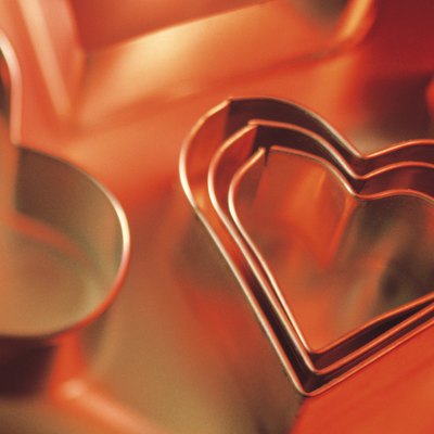 Heart-shaped cookie cutters