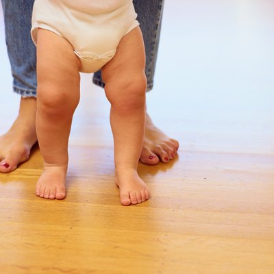 Baby Taking His First Step