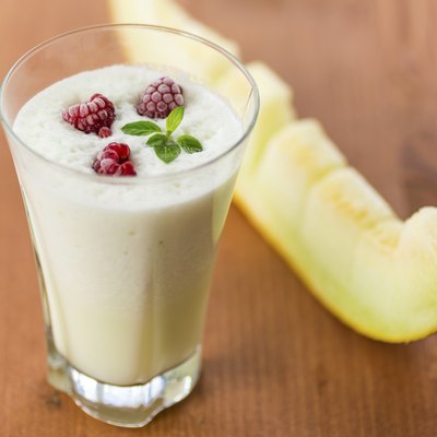 milk smoothie with fruit