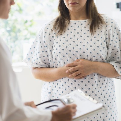 USA, New Jersey, Jersey City, Check up visit in doctor's office