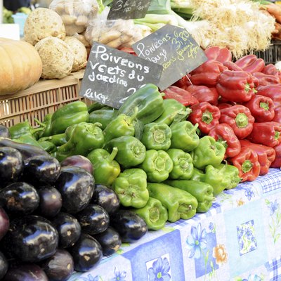 Vegetables in farmer's market of France