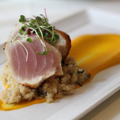 Grilled tuna steak