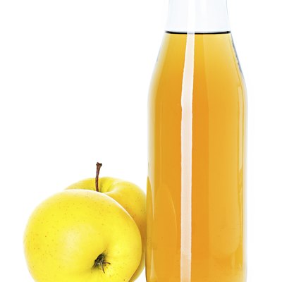 bottle of apple juice