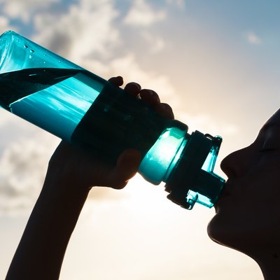 Woman drinking water