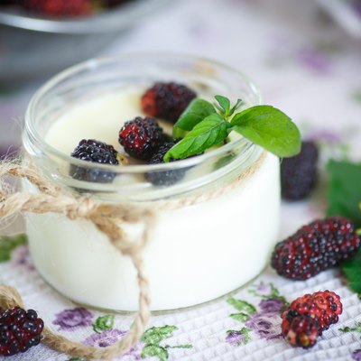 yogurt with mulberry