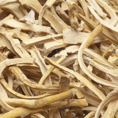 cut dried root