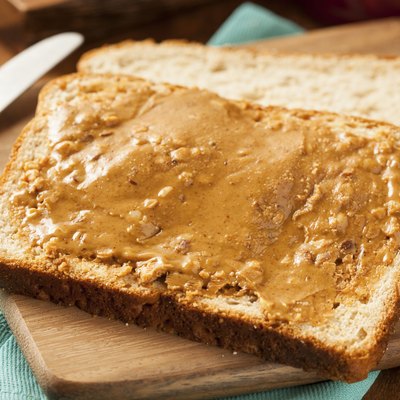 Homemade Chunky Peanut Butter Sandwich