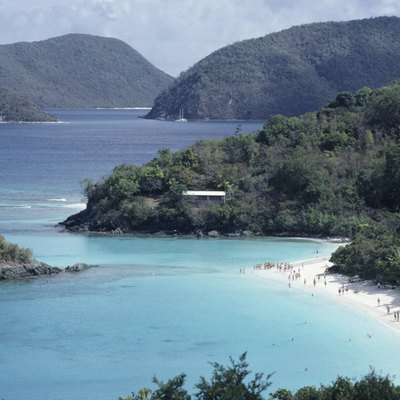 View of Trunk Bay, St. John, US Virgin Islands