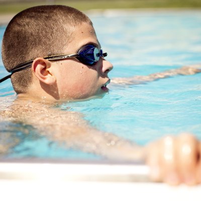 Teen Boy in swimming pool