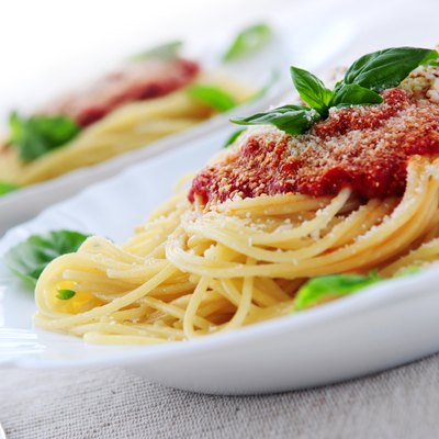 Pasta and tomato sauce