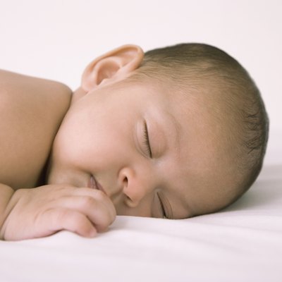 Hispanic baby sleeping