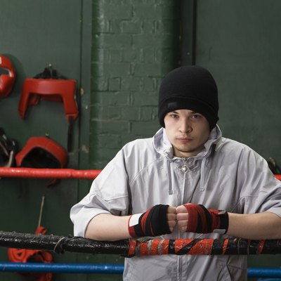 Portrait of a boxer
