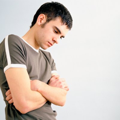 Sad looking man