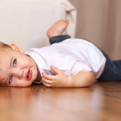 little kid crying