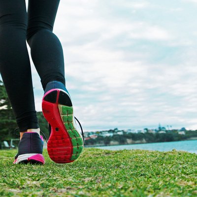 Close-up of running shoes