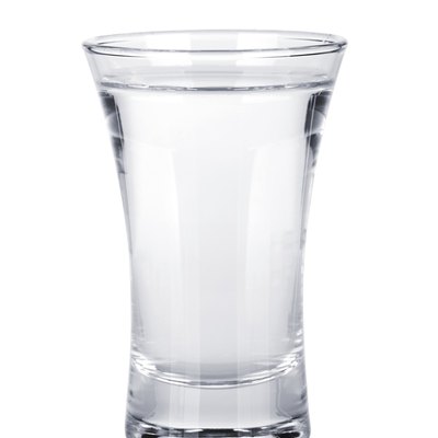 Shot of russian vodka