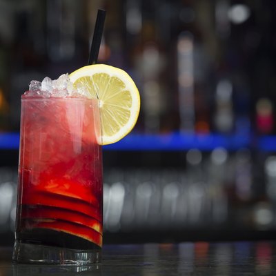 Cocktail with lemon