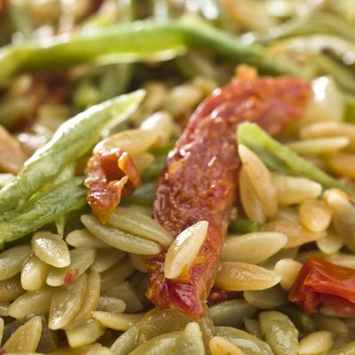 Orzo Pasta with sundried tomatoes