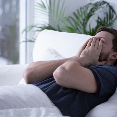Man can't fall asleep