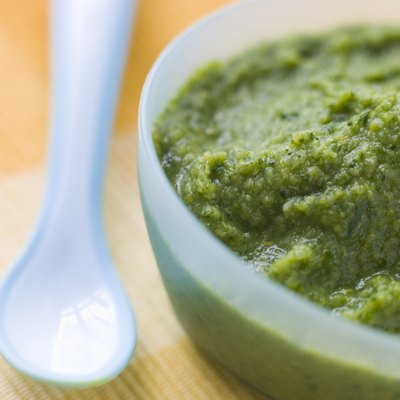 Broccoli and Spinach Baby Food Puree